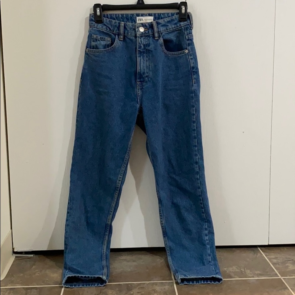 ZARA light mom jeans